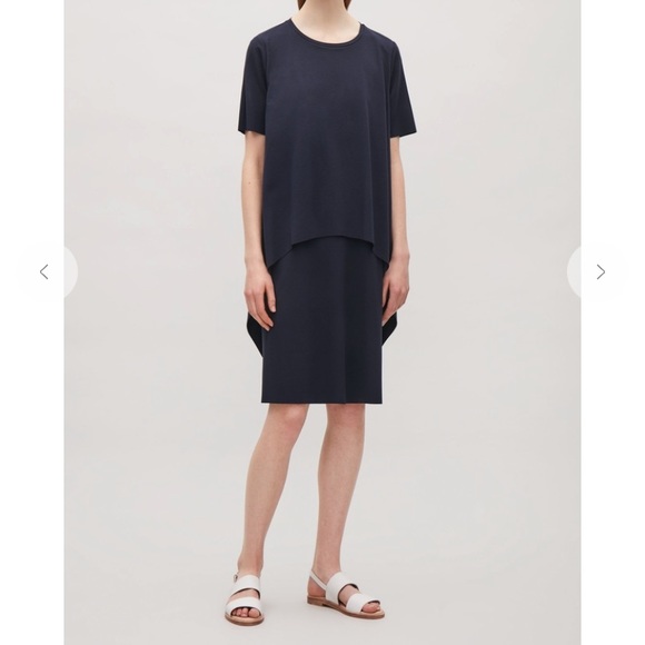 cos circle cut dress COS Circle-Cut Knitted Dress